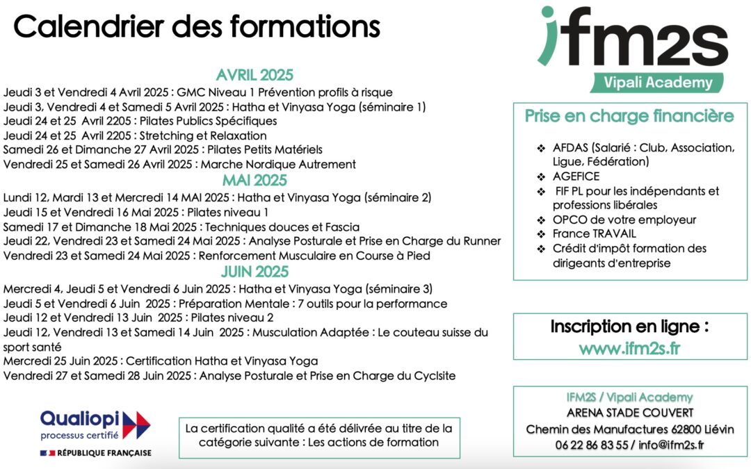 Calendrier Avril Juin 2025